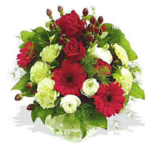 karanfil gerbera ve g�ller - d�s�nenelere �zel -  Ankara demet �i�ek g�nderme 