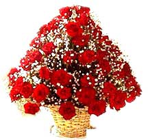 41 adet kirmizi g�l sepette   Ankara �i�ek , �i�ek�i , �i�ek�ilik 