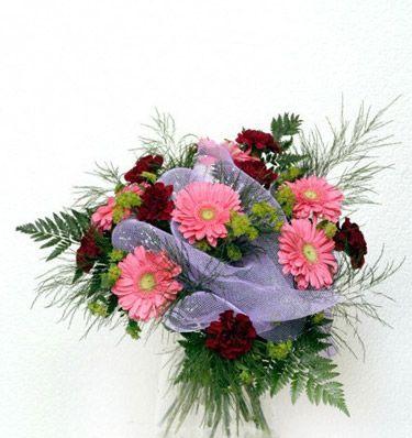 gerbera ve kir �i�eklerinden demet tanzimi  Ankara cicekciler , demetevler cicek siparisi 