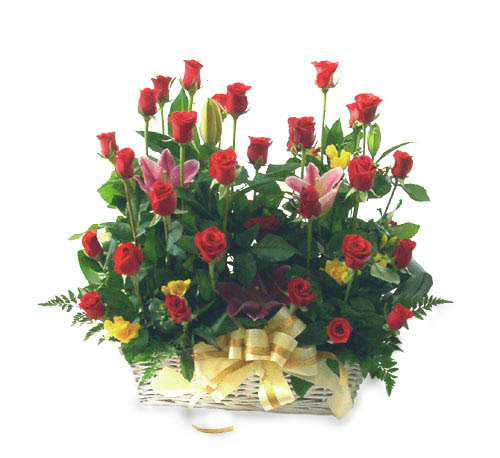  Ankara ucuz �i�ek g�nder �i�ek ma�azas� , �i�ek�i adresleri  15 adet kirmizi g�lden sepet tanzimi