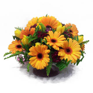 gerbera ve kir �i�ek masa aranjmani  Ankara demetevler �i�ek sipari�i vermek 