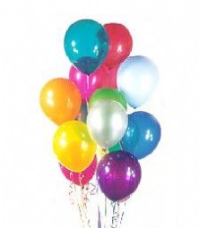  Ankara demetevler iek sat  19 adet karisik renkte balonlar 