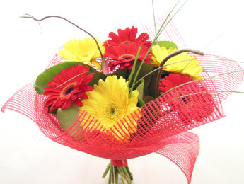 9 adet gerbera �i�eklerinden buket  Ankara demetevler �i�ek sat��� 