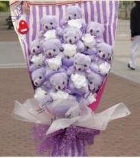 11 adet pelus ayicik buketi  Ankara �i�ek g�nderme sitemiz g�venlidir 
