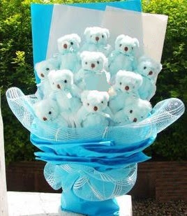 13 adet pelus ayiciktan g�rsel hediye buketi  Ankara internetten �i�ek sat��� 