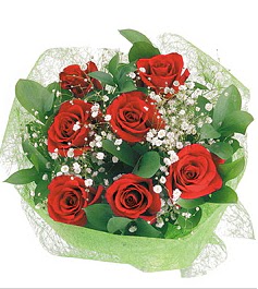 7 adet k�rm�z� g�lden buket tanzim  Ankara demetevler cicek , cicekci 