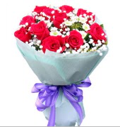 12 adet k�rm�z� g�l ve beyaz k�r �i�ekleri  Ankara demetevler �i�ek�i ma�azas� 