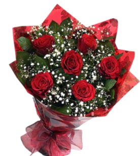 6 adet k�rm�z� g�lden buket  Ankara yurti�i ve yurtd��� �i�ek sipari�i 