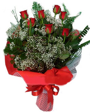 7 k�rm�z� g�l buketi  Ankara demetevler �i�ek servisi , �i�ek�i adresleri 