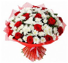 11 adet k�rm�z� g�l ve 1 demet krizantem  Ankara ucuz �i�ek g�nder �i�ek ma�azas� , �i�ek�i adresleri 