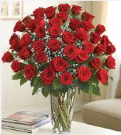 Cam vazoda 51 kırmızı gül süper indirimde  Ankara uluslararası çiçek gönderme  