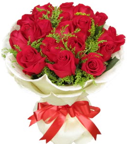 19 adet kırmızı gülden buket tanzimi  Ankara demetevler çiçek servisi , çiçekçi adresleri  