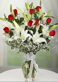 9 adet k�rm�z� g�l 3 dal kazablanka  Ankara demetevler �i�ek sipari�i �i�ek yolla 