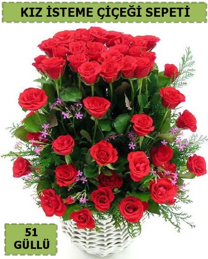 51 ADET KIRMIZI G�LDEN KIZ �STEME SEPET�  Ankara demetevler �i�ek sipari�i �i�ek yolla 