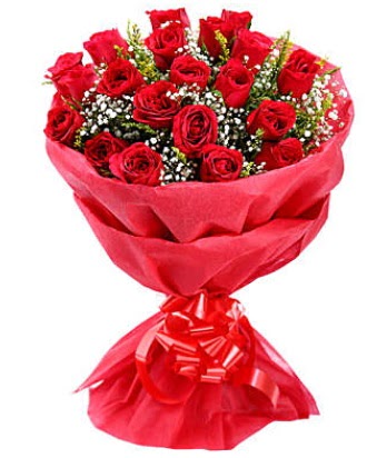 21 adet k�rm�z� g�lden modern buket  Ankara demet �i�ek g�nderme  