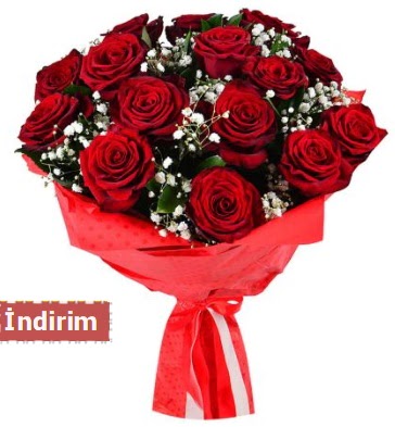 12 Adet kırmızı aşk gülleri  Ankara demetevler çiçek satışı  