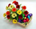  Ankara çiçek online çiçek siparişi  sepette gerbera çiçekleri 
