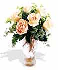  Ankara demetevler çiçek gönderme çiçek siparişi sitesi  6 adet sari gül ve cam vazo