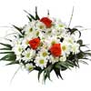 krizantemler beyaz ve g�ller  Ankara �i�ek , �i�ek�i , �i�ek�ilik 
