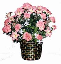 yapay karisik çiçek sepeti  Ankara çiçek online çiçek siparişi 