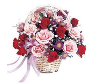  demetevler çiçek yolla Ankara çiçekçiler  Karisik gül sepeti 13 adet gül güller