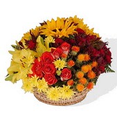  Ankara online çiçek gönderme sipariş  karisik mevsim çiçeklerinden aranjman