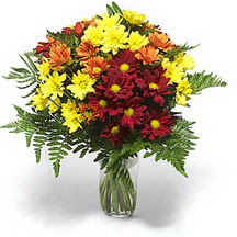  Ankara demetevler çiçek gönderme çiçek siparişi sitesi  Karisik çiçeklerden mevsim vazosu