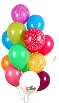  Ankara hediye çiçek yolla  30 adet uçan balon buketi demeti renkli