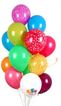  Ankara hediye �i�ek yolla  30 adet u�an balon buketi demeti renkli