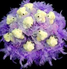 11 adet pelus ayicik buketi  Ankara �i�ek , �i�ek�i , �i�ek�ilik 