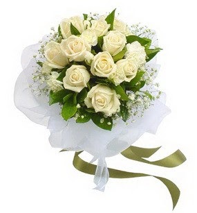  Ankara online çiçek siparişi çiçekçi , çiçek siparişi  11 adet benbeyaz güllerden buket 