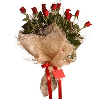  Ankara demetevler çiçek servisi , çiçekçi adresleri  10 adet kırmızı gülden görsel buket