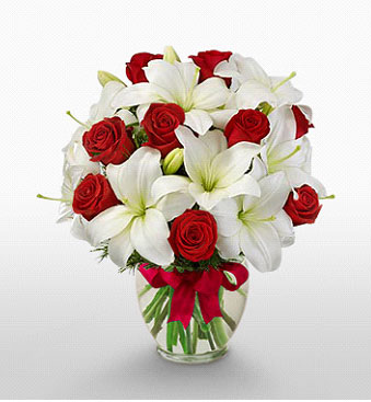  Ankara hediye çiçek yolla  1 dal kazablanka 11 adet kırmızı gül vazosu