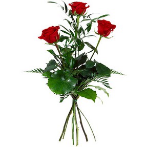  Ankara uluslararası çiçek gönderme  3 adet kırmızı gülden buket