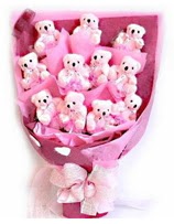 11 adet ay�c�ktan ay� buketi
