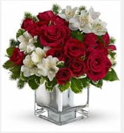 11 adet kırmızı gül ve beyaz kır çiçekleri  Ankara demetevler 14 şubat sevgililer günü çiçek 