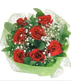 7 adet k�rm�z� g�lden buket tanzim  Ankara demetevler cicek , cicekci 