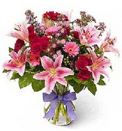 Vazo i�erisinde kar���k mevsim �i�e�i  Ankara demetevler �i�ek g�nderme �i�ek sipari�i sitesi 
