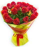 19 Adet kırmızı gül buketi  Ankara demetevler çiçek siparişi vermek 