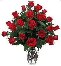  Ankara demetevler çiçek gönderme çiçek siparişi sitesi  24 adet kırmızı gülden vazo tanzimi