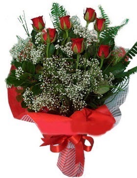 7 kırmızı gül buketi  Ankara demetevler çiçek servisi , çiçekçi adresleri 