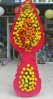 Çift katlı düğün nikah açılış çiçeği  Ankara ucuz çiçek gönder çiçek mağazası , çiçekçi adresleri 