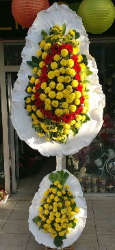Çift katlı düğün açılış çiçek modeli  Ankara demetevler çiçek gönderme çiçek siparişi sitesi 