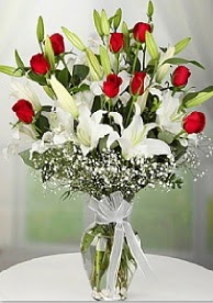 9 adet k�rm�z� g�l 3 dal kazablanka  Ankara demetevler �i�ek sipari�i �i�ek yolla 