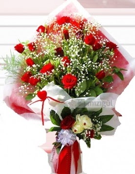 Kız isteme buketi çiçeği 41 güllü  Demetevler Ankara İnternetten çiçek siparişi  