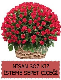 Kız isteme söz nişan çiçeği Sepeti 91 güllü  Ankara çiçek gönderme sitemiz güvenlidir 