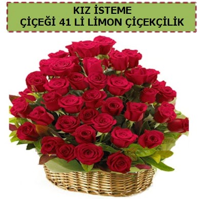 41 Adet gül kız isteme çiçeği modeli  Ankara demetevler çiçek yolla çiçekçi telefonları 