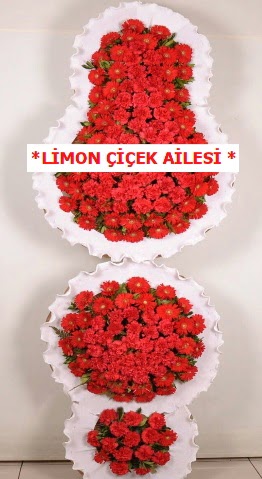 3 katlı kırmızı düğün açılış çiçeği  Ankara demet çiçek gönderme 
