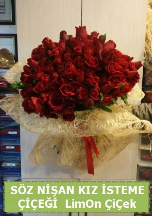 51 adet güllü Söz nişan kız isteme çiçeği  demetevler çiçekçi Ankara ucuz çiçek gönder 