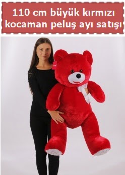 110 cm b�y�k k�rm�z� kocaman pelu� ay�  Ankara demet �i�ek g�nderme 